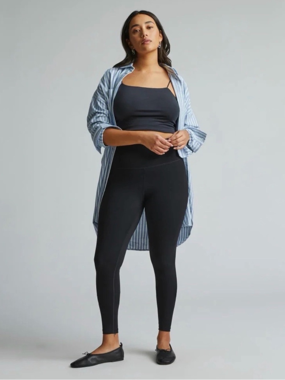Everlane Black Renew Regular Full Length Leggings Small